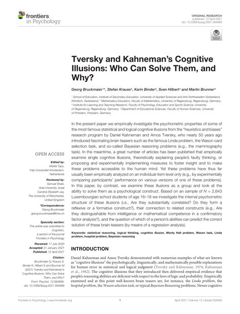 kahneman and tversky pdf